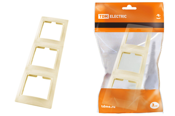 TDM Рамка 3-х постовая вертикальная сл. кость "Таймыр" SQ1814-0127
