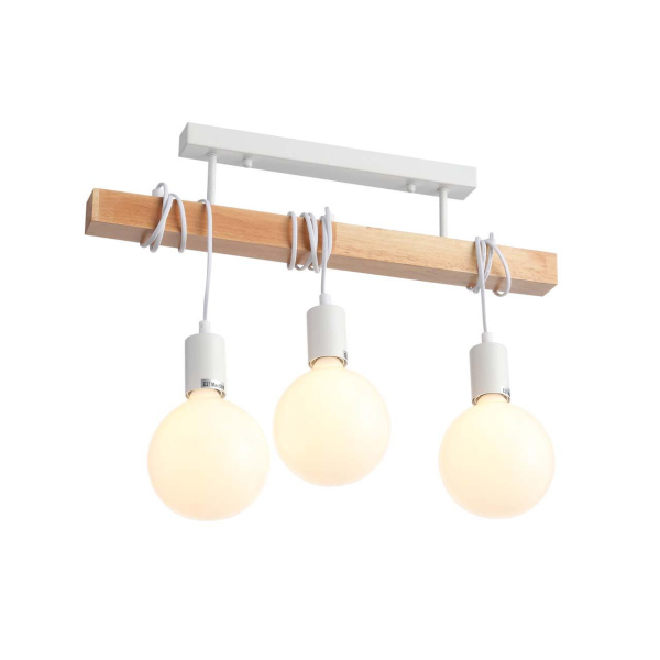 Купить Evoluce SL1142.503.03 Светильник потолочный Белый, Светлое дерево E27 3*60W