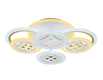 Ambrella Потолочный светодиодный светильник с пультом FA2951/6 WH белый 4200K/3000K+6400K/6400K+3000K 125W 550*405*150 (ПДУ ИК)