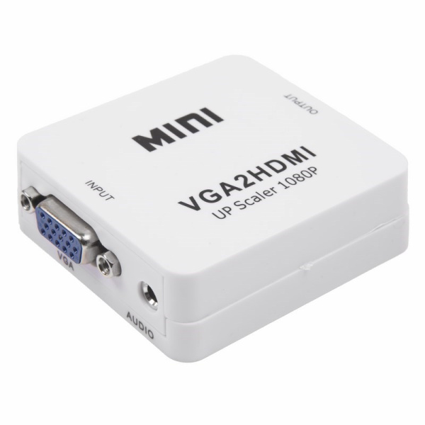Конвертер VGA + 3.5 mm Аудио на HDMI пластик Rexant 17-6930