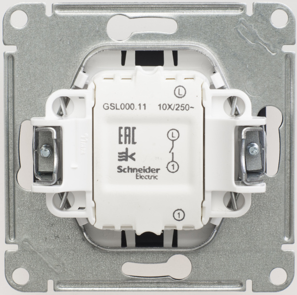 Купить Systeme Electric Glossa Шоколад Выключатель 1-клавишный сх.1, 10AX