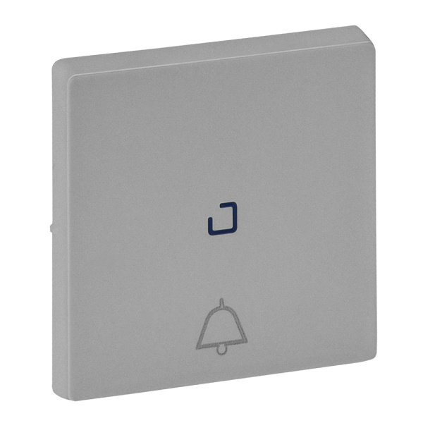Legrand Valena LIFE Алюм Клавиша выключателя кнопочного с подсветкой с символом "звонок" 755052