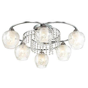 Lumion 3065/6C LN16 189 хром/стекло/хрусталь Люстра потолочная E14 6*60W 220V KRISTALIN