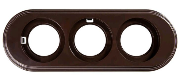 BIRONI Лизетта Пластик Коричневый Рамка 3-ая BF1-630-22