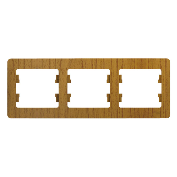 Systeme Electric Glossa Дерево Дуб Рамка 3-ая, горизонтальная