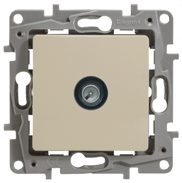Legrand Etika Слоновая кость Розетка TVоконечная 672365