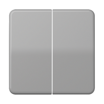 JUNG CD 500/CD plus Серая Накладка светорегулятора 2-х канального нажимного CD1565.07GR