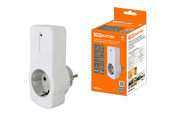 TDM Приемное устройство Р1 (в розетку) для беспроводного управления нагрузкой  "Уютный дом" SQ1508-0211