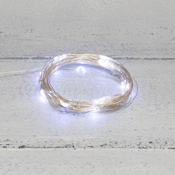 NEON-NIGHT Гирлянда «Роса» 5 м, 50 LED, USB, белое свечение 315-965