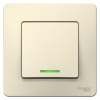 Systeme Electric Blanca внутр Молочный Выключатель 1-клавишный с подсветкой, 10А, 250B