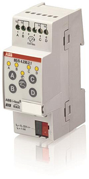 ABB KNX BE/S 4.230.2.1 Бинарный вход 4-х канальный, 10-230В AC/DC, возм ручн упр, DIN-рейка 2CDG110091R0011