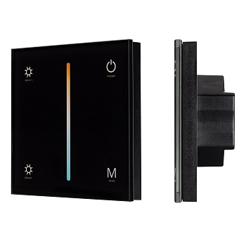 Arlight Панель SMART-P21-MIX-G-IN Black (12-24V, 4x3A, Sens, 2.4G) (IP20 Пластик, 5 лет) 033765