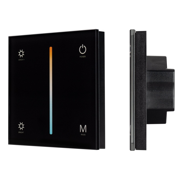 Arlight Панель SMART-P21-MIX-G-IN Black (12-24V, 4x3A, Sens, 2.4G) (IP20 Пластик, 5 лет) 033765
