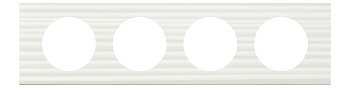 Legrand Celiane2 Corian Белый Рельеф Рамка 4-ая (2+2+2+2 мод) 069014