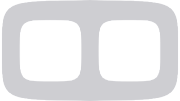 Legrand Valena ALLURE Белое стекло Рамка 2-ая 755542