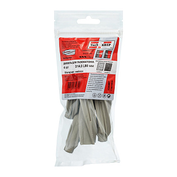 Tech-Krep Дюбель для газобетона нейлон 14х80 (4 шт) - пакет 134407