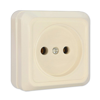 UNIVersal "Олимп" Розетка "Слоновая кость" б/з " Б-О0022