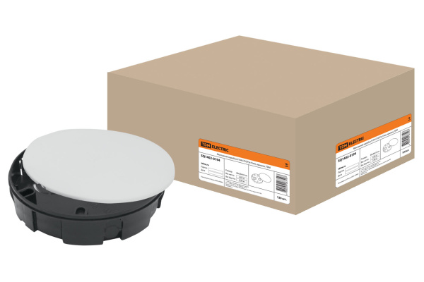 TDM Монтажная коробка У194 СП D75х15мм, крышка, SQ1402-0194