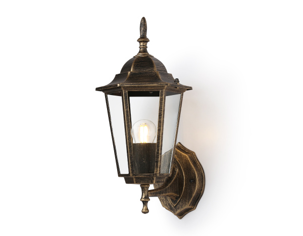 Ambrella Светильник уличный настенный ST2012 GD/BK/CL золото/черный/прозрачный IP54 E27 max 40W 360*150*210