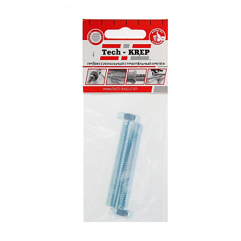 Tech-Krep Болт DIN933 с шестигранной головкой оцинк. М10х70 (2 шт) - пакет 102979