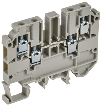 IEK Колодка клеммная CTS-MC 4 вывода 4мм2 серая