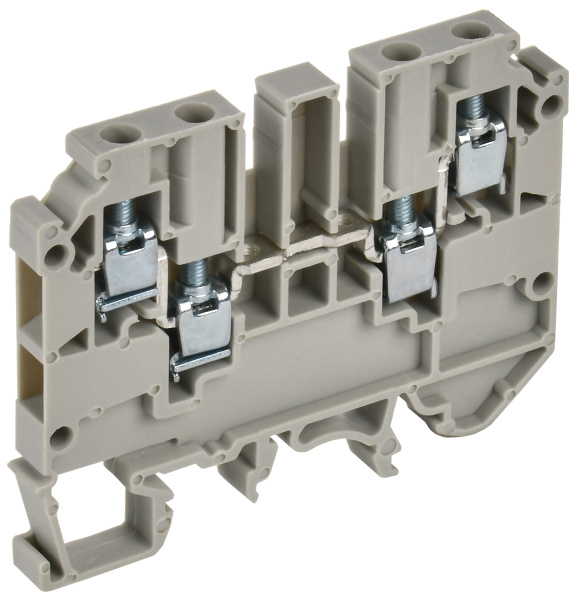 IEK Колодка клеммная CTS-MC 4 вывода 4мм2 серая