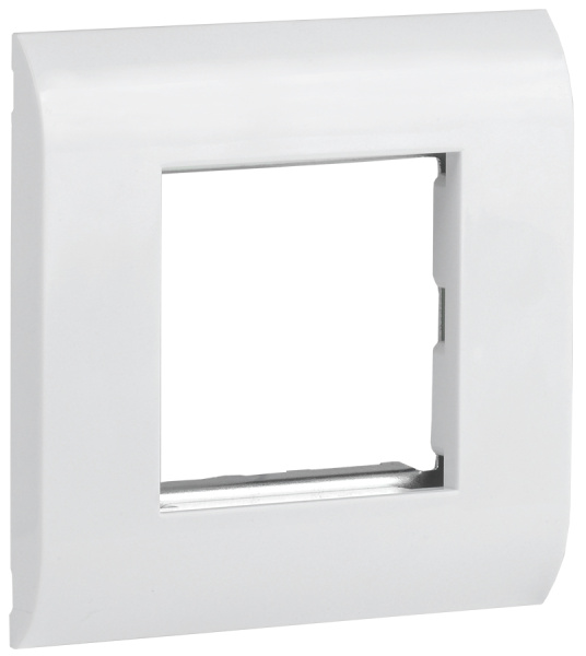 IEK ITK Лицевая рамка для мод. Mosaic 80х80мм мет. суппорт бел. CS5-12M-M