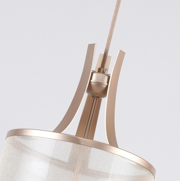 Купить Favourite подвес каркас цвета античное золото, плафоны из белой органзы 2551-1P