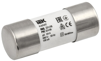 IEK KARAT Плавкая вставка цилиндрическая ПВЦ 22х58 50А KARAT MFL30-050