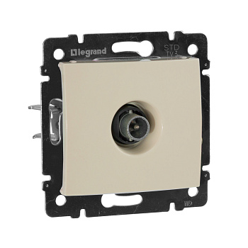 Legrand Valena Крем Розетка TV проходная, 14 дБ 774331