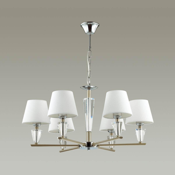 Купить Lumion 3733/6 LN19 244 хром, матовое золото Люстра E27 6*60W 220V LORAINE
