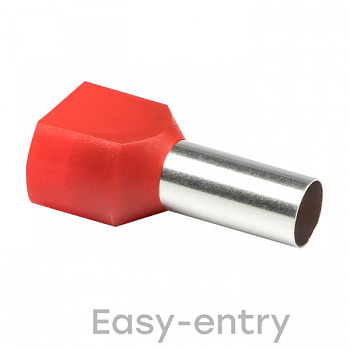 EKF PROxima Наконечник штыревой втулочный изолированный НШвИ(2) 10,0-14 (50шт.)