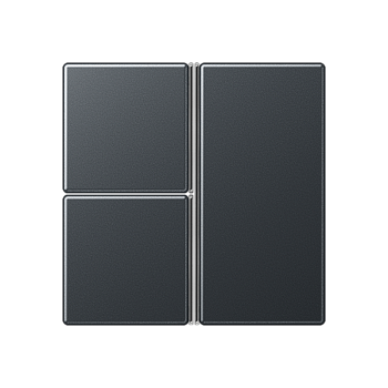 JUNG набор накладок, 3 группы, матовый антрацит A403TSAANM