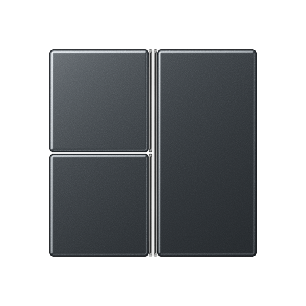 JUNG набор накладок, 3 группы, матовый антрацит A403TSAANM