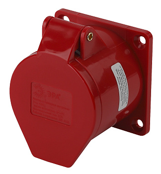 ЭРА R(IN)-32-3P-PE-IP44 Розетка стационарная внутренняя 424 3Р+РЕ 32А 380В