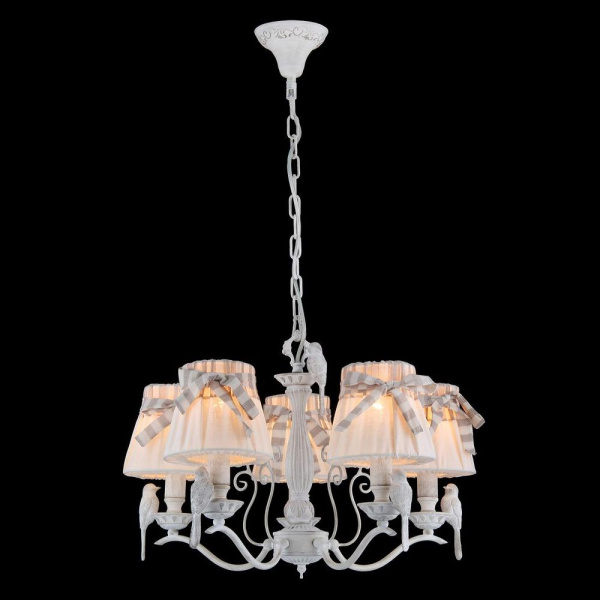 Купить Maytoni Elegant Bird Белый Антик Люстра 5xE14 40W ARM013-05-W
