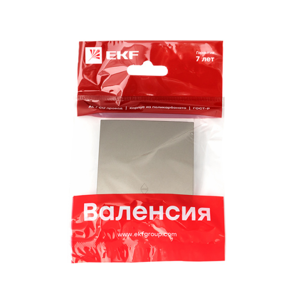 Купить EKF PROxima Валенсия лицевая панель выключателя проходного 1-кл. 10А кашемир