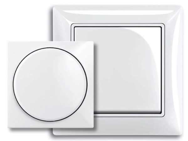 Купить ABB BJB Basic 55 Бел Накладка светорегулятора поворотного для механизмов диммеров BJE 2CKA006599A2928