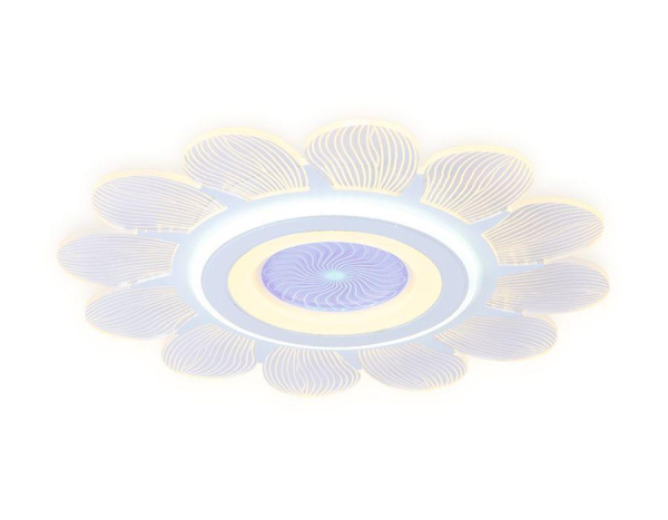 Ambrella Потолочный светодиодный светильник с пультом AK4301 WH белый 105W D520*80 (ПДУ РАДИО 2.4)