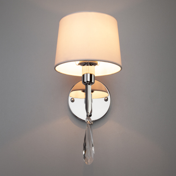 Купить Eurosvet 10127/1 Светильник настенный хром/прозрачный хрусталь Strotskis a055314