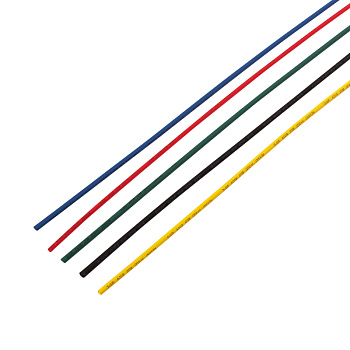 Набор термоусадочной трубки 2,0/1,0 мм, пять цветов, упаковка 50 шт. по 1 м Rexant 29-0151