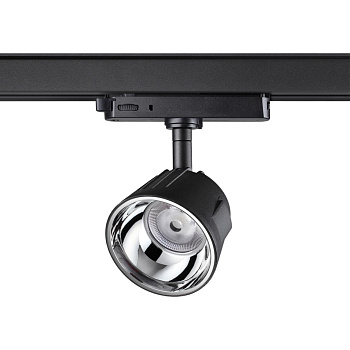 Novotech 358733 PORT NT21 098 черный/хром Трехфазный трековый светодиодный светильник IP20 LED 4000K 20W 100-265V KNOF