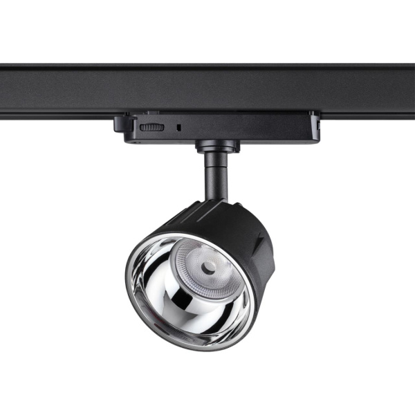 Novotech 358733 PORT NT21 098 черный/хром Трехфазный трековый светодиодный светильник IP20 LED 4000K 20W 100-265V KNOF
