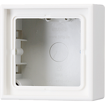 JUNG LS 990 Белая Рамка подъемная 1-ая LS581AWW