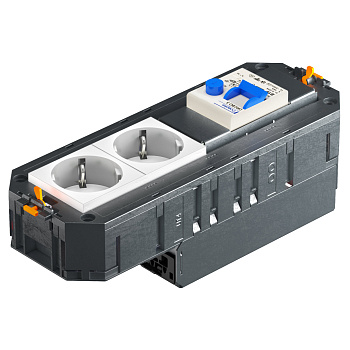 OBO Bettermann Коробка с 2 розетками, белые, ConnectWINSTA 7404696