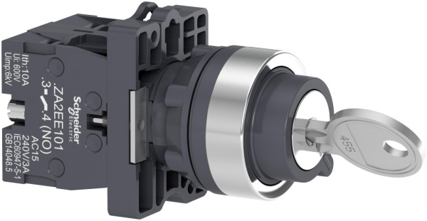 Купить SE Переключатель, 3 положения, с фиксацией, с возватом, 2НO XA2EG33