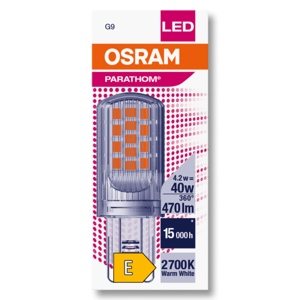Купить OSRAM PARATHOM Special PIN CL 40 non-dim 4,2W/827 G9 4058075626072