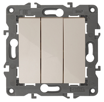 ЭРА 14-1107-02 Elegance Сл.кость Выключатель 3-кл