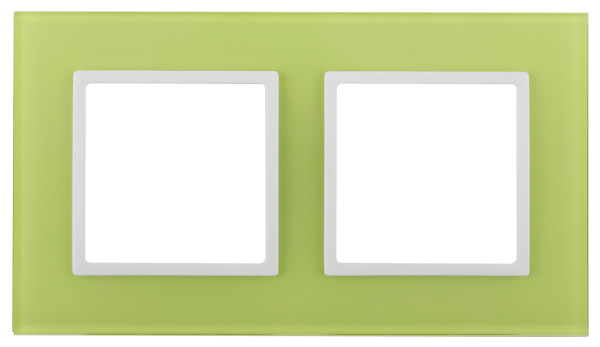 ЭРА 14-5102-26 Elegance Лайм/белый стекло Рамка 2-ая