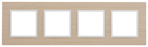 ЭРА 14-5304-01 Elegance Белен.дуб/белый Дерево Рамка 4-ая